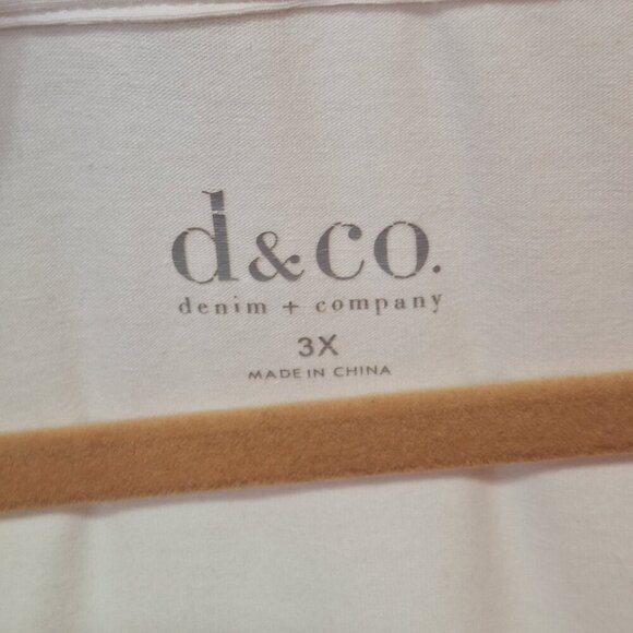 Denim & Co Womens 3/4 Sleeve Duet Cardigan with Inset Tank Size 3X Ivory A226265 - Picture 6 of 9